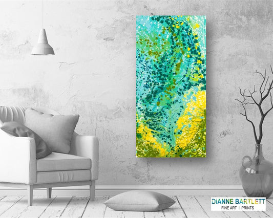 Oceanic Cocoon - Abstract Canvas Print or Acrylic Print