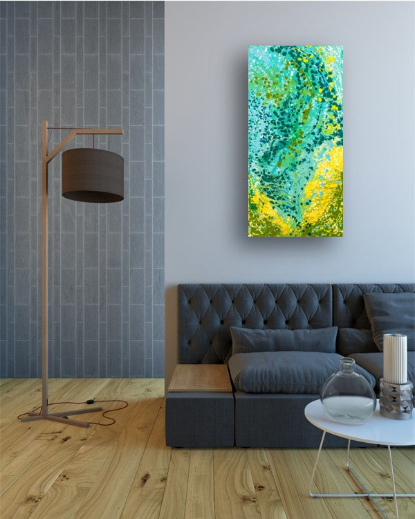 Oceanic Cocoon - Abstract Canvas Print or Acrylic Print