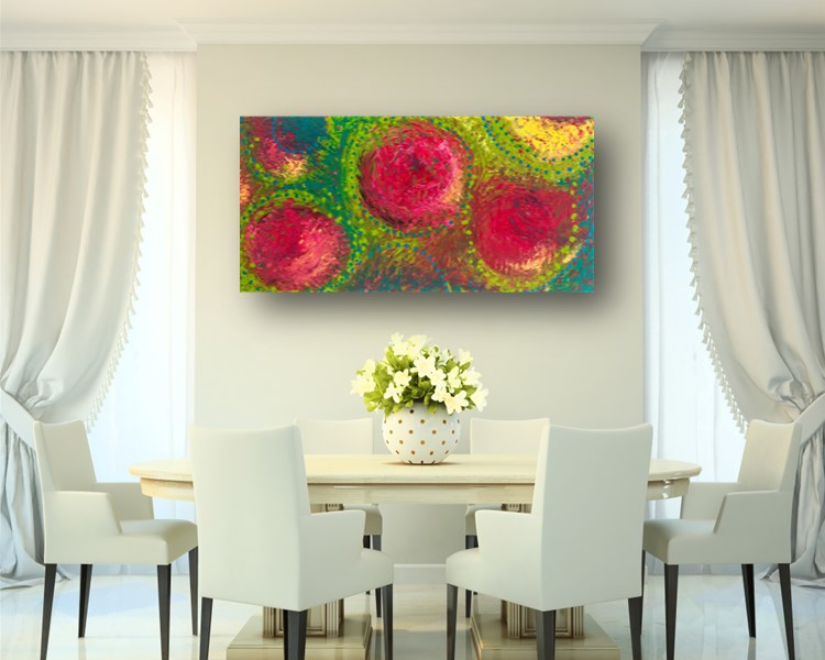 Promised Roses - Abstract Canvas Print or Acrylic Print