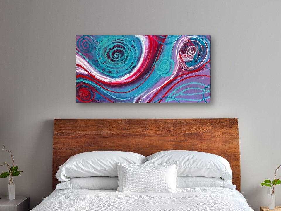 Radial Escape - Abstract Canvas Print or Acrylic Print