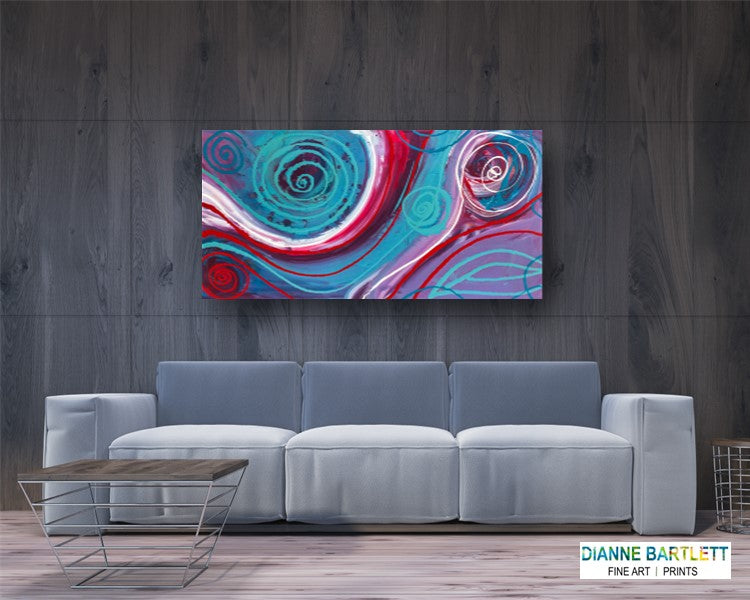 Radial Escape - Abstract Canvas Print or Acrylic Print