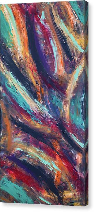 Resistant Requisitions - Original Abstract Painting in Austin Texas 24" x 48"