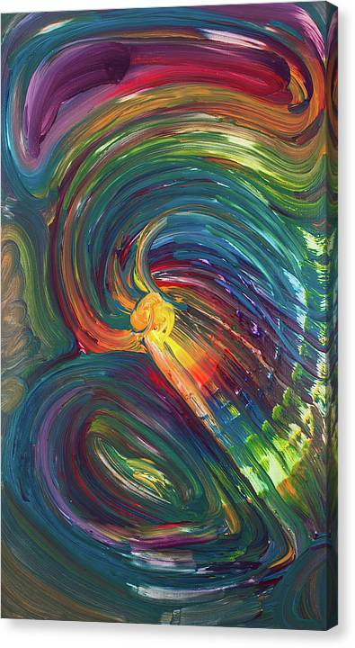 Satisfactory Spectrum - Original Abstract Painting in Austin Texas 30" x 48"