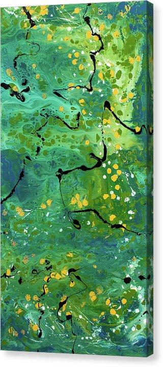 Silent Blanket - Original Abstract Painting in Austin Texas 24" x 48"