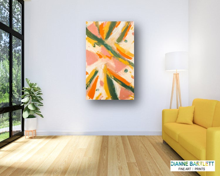 Simplified Snafu - Original Abstract Painting in Austin Texas 30" x 48"