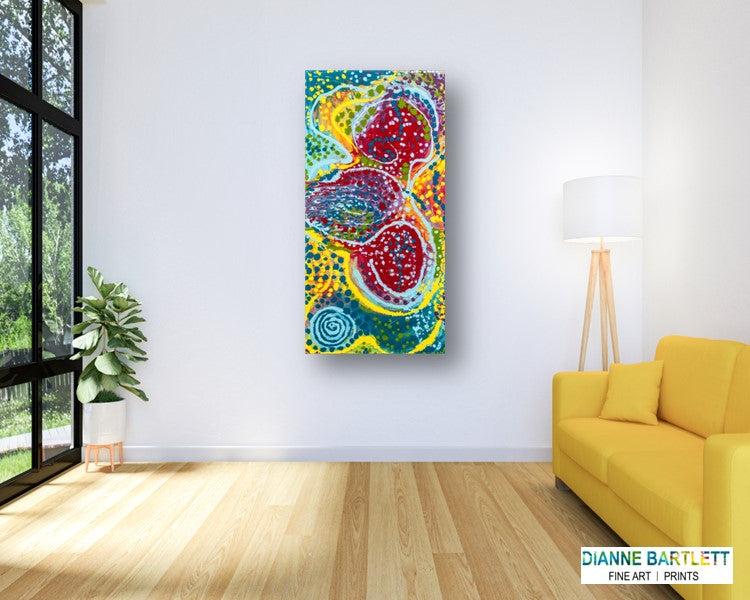 Spiral Exuberance - Abstract Canvas Print or Acrylic Print