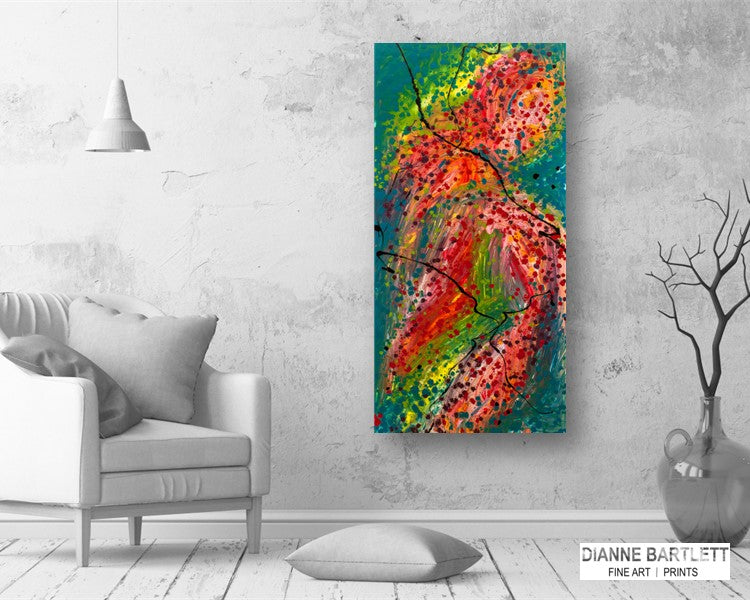 Stepping Down - Abstract Canvas Print or Acrylic Print