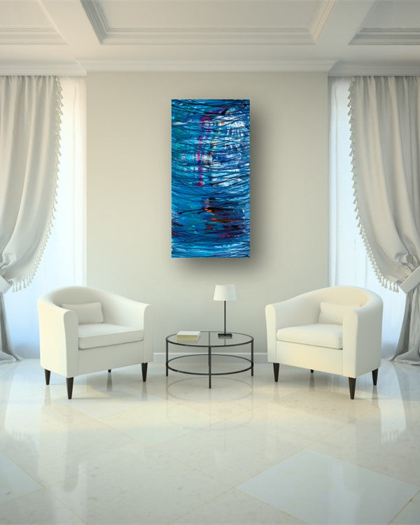 Upended Symphony - Original Abstract Painting in Austin 24" x 48"