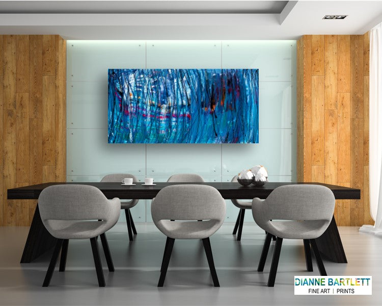 Upended Symphony - Original Abstract Painting in Austin 24" x 48"