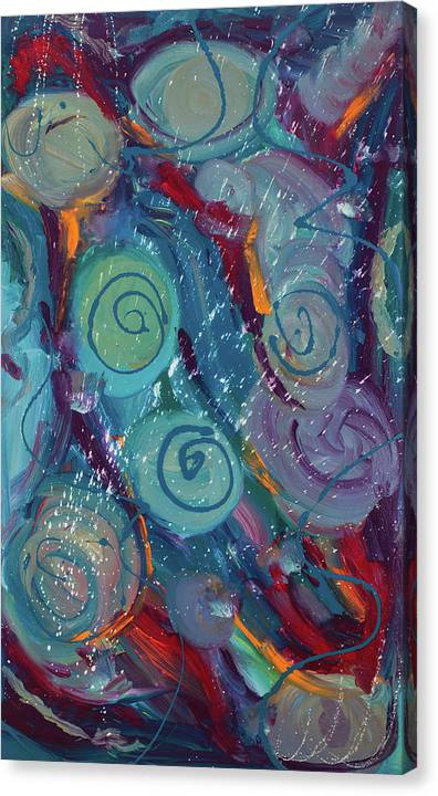 Whirlpool Wonder - Original Abstract Painting in Austin Texas 30" x 48"